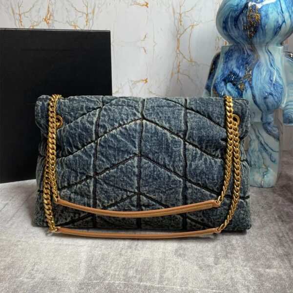 Fashionable Versatile Cow Leather Women’s Bag Lux YL Triangle Shoulder Bag Single HandleHigh