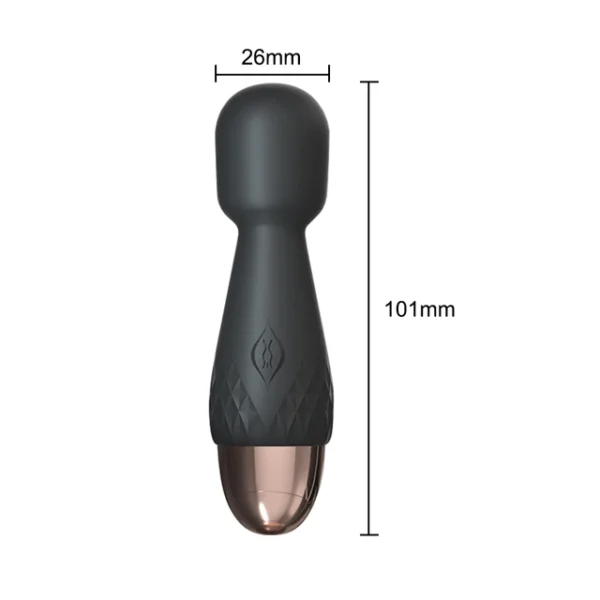 Clitoris Stimulator AV Magic Wand Vibrators G Spot Massager Mini Powerful Vibrator for Woman 10 Speeds Sex Toys for Adult 18Black