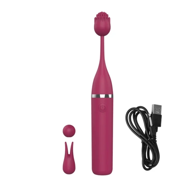 G Spot Clitoris Stimulator 3 Heads Clit Nipple Vibrator High Frequency Vibrators Female Masturbator 10 Modes Sex Toys for WomenRose